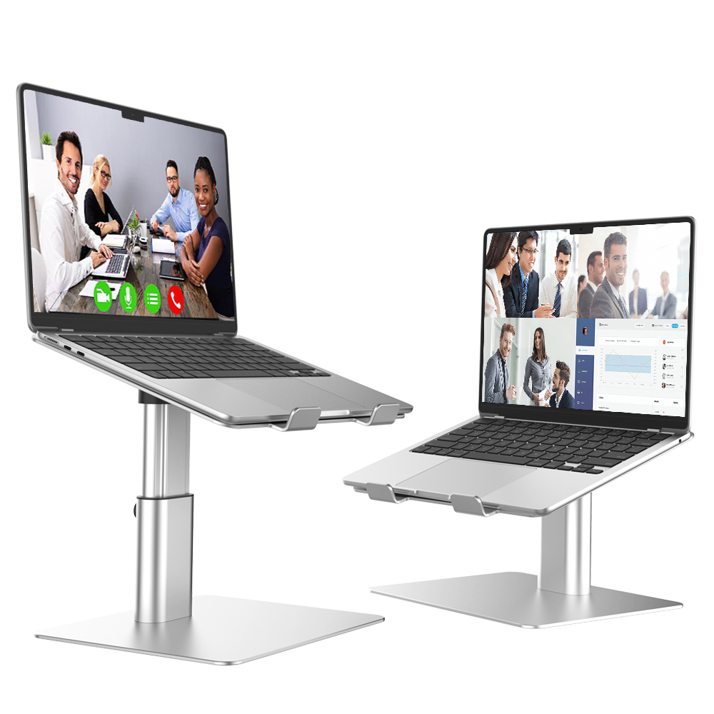 Ergonomic design height angle adjusted detachable metal sturdy laptop stand aluminium adjustable